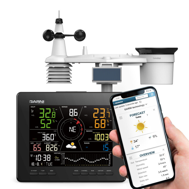 meteostanice - GARNI technology uvádí na trh Wi-Fi meteorologickou stanici GARNI 2060 Arcus